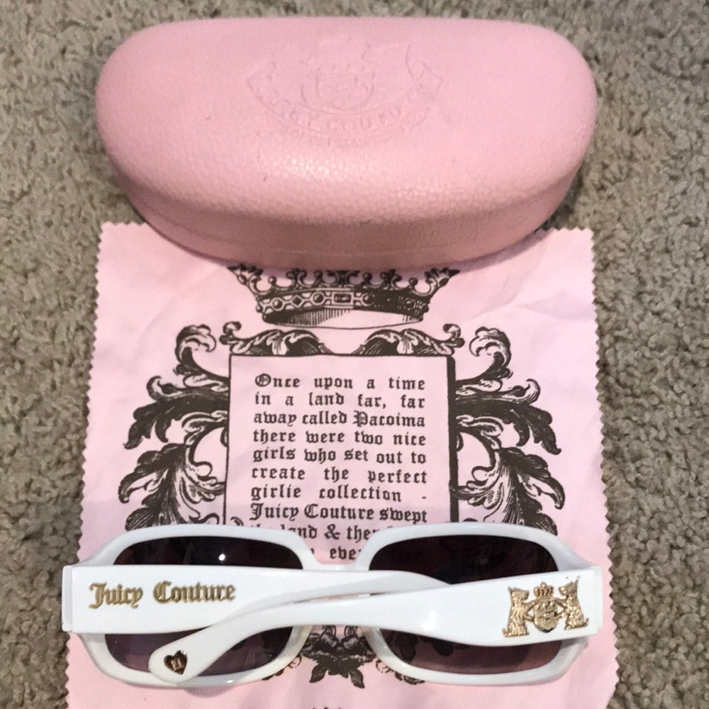 Juicy Couture White Sunglasses